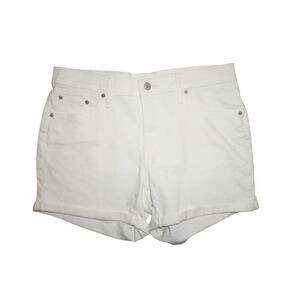 Levi’s White Mid Length Denim Shorts – Women’s Size 32